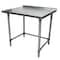 Bk Resources Stainless Steel Work Table With Open Base, 1.5" Rear Riser 48"Wx30"D VTTROB-4830 - alternate 5